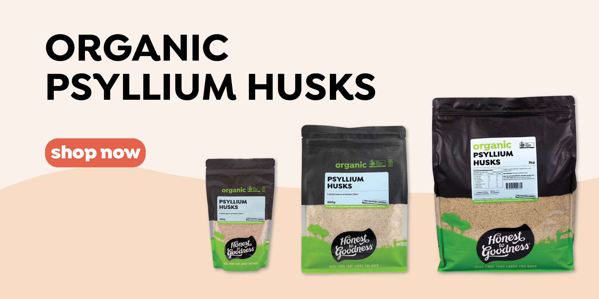 Bestselling Organic Psyllium Husks Range